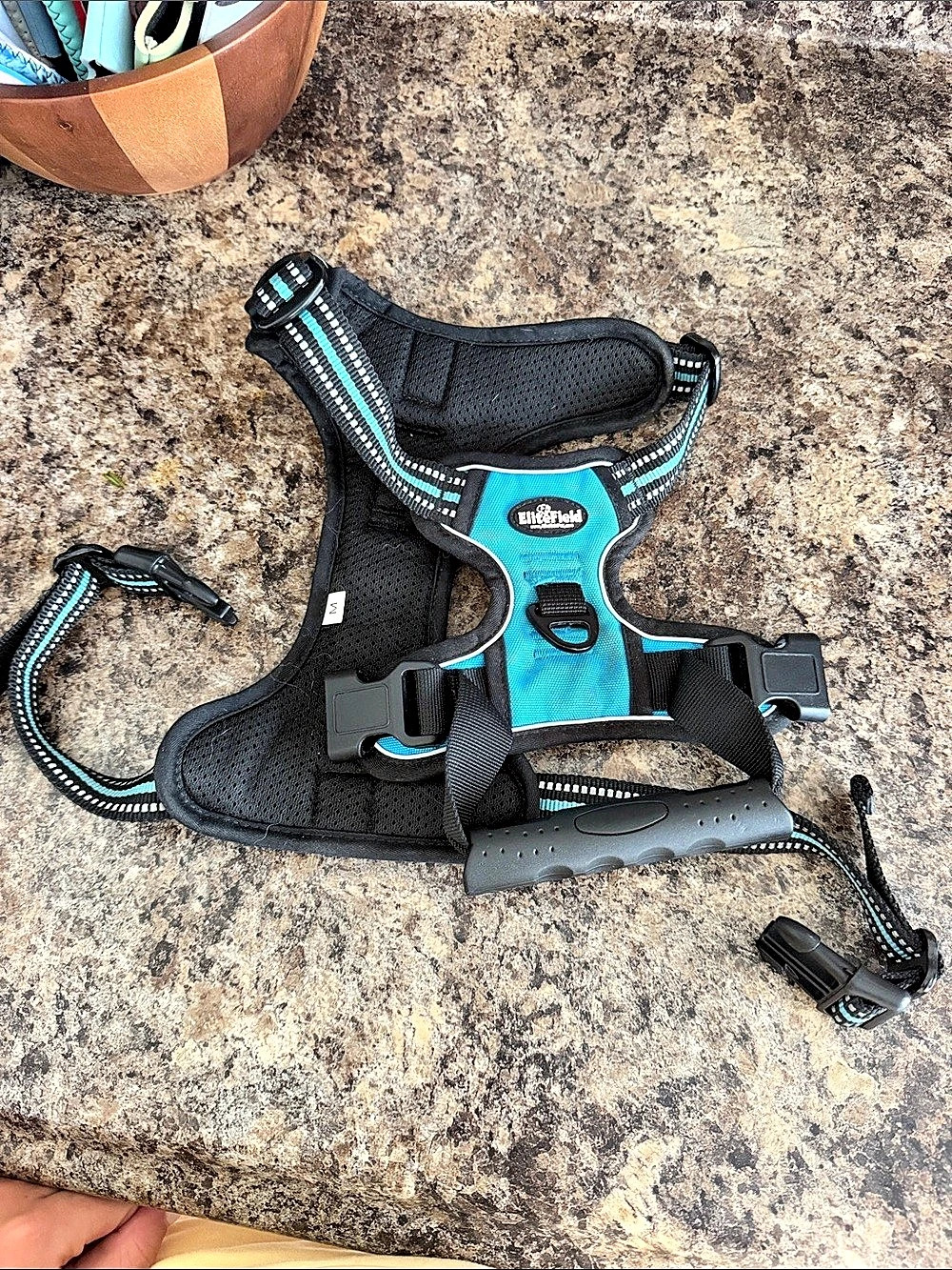 EliteField Padded Reflective No Pull Dog Harness with Leash